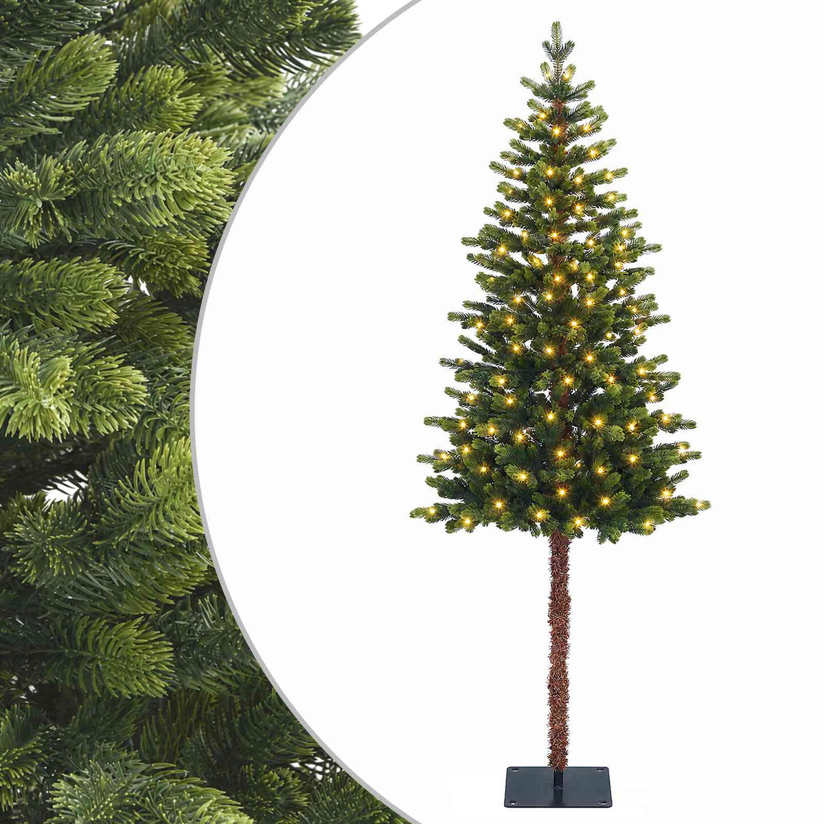 Artificial Christmas Tree with Bauble 150 LEDs Green 180 cm with LEDs