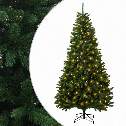 Artificial Christmas Tree Mid-green with Bauble 210 cm 300 LEDs Medium Green Ø 106 x 210 cm with 300 LEDs