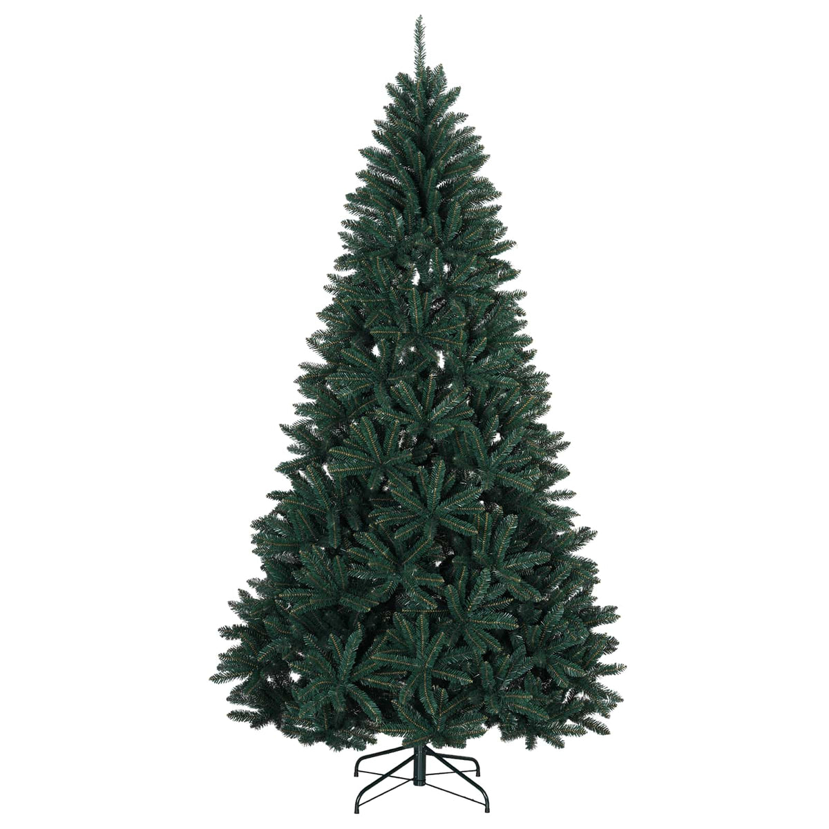 Artificial Christmas Tree with Bauble 210 cm Dark Green Ø 106 x 210 cm with 300 LEDs