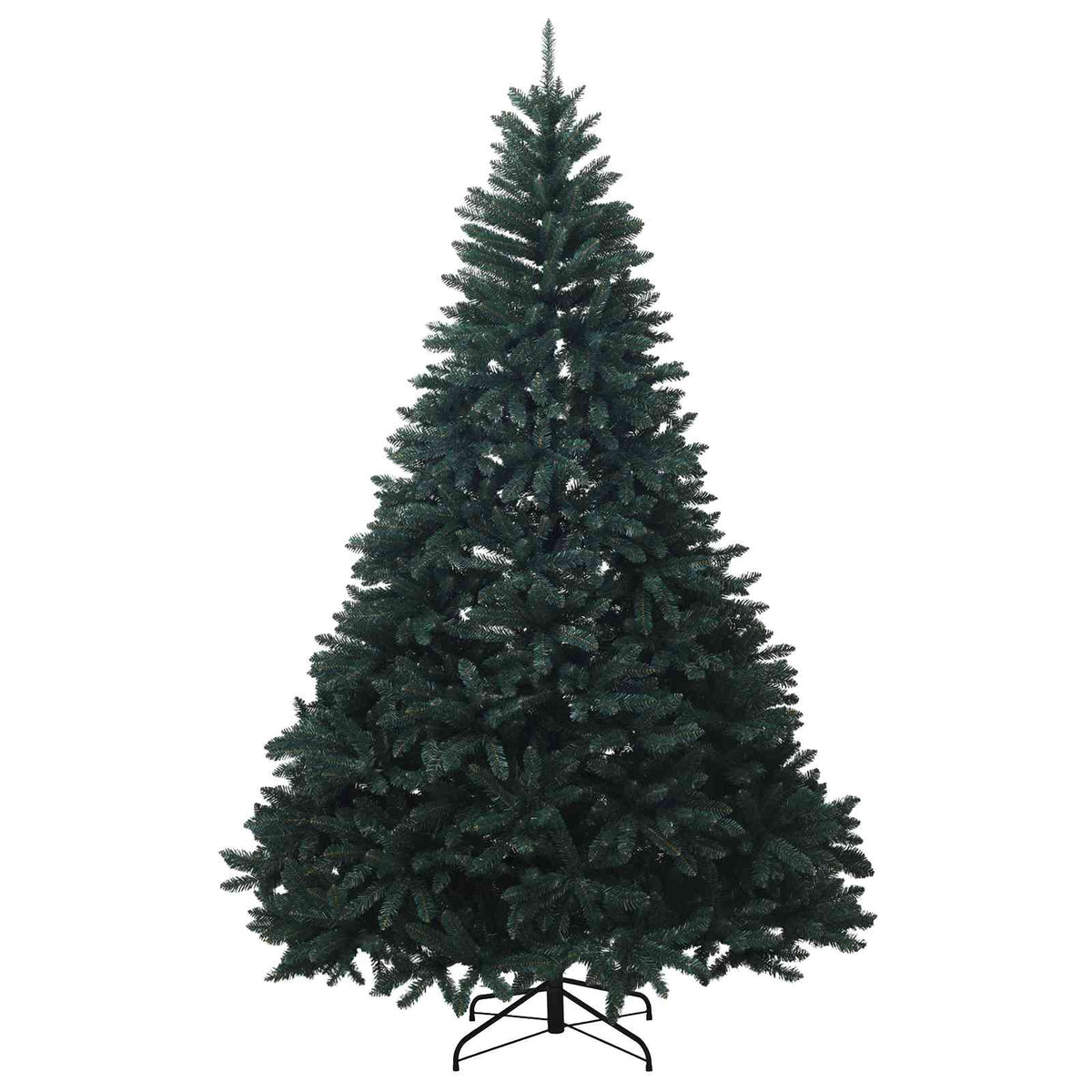 Artificial Christmas Tree with Bauble 240 cm Dark Green Ø 156 x 240 cm with 300 LEDs