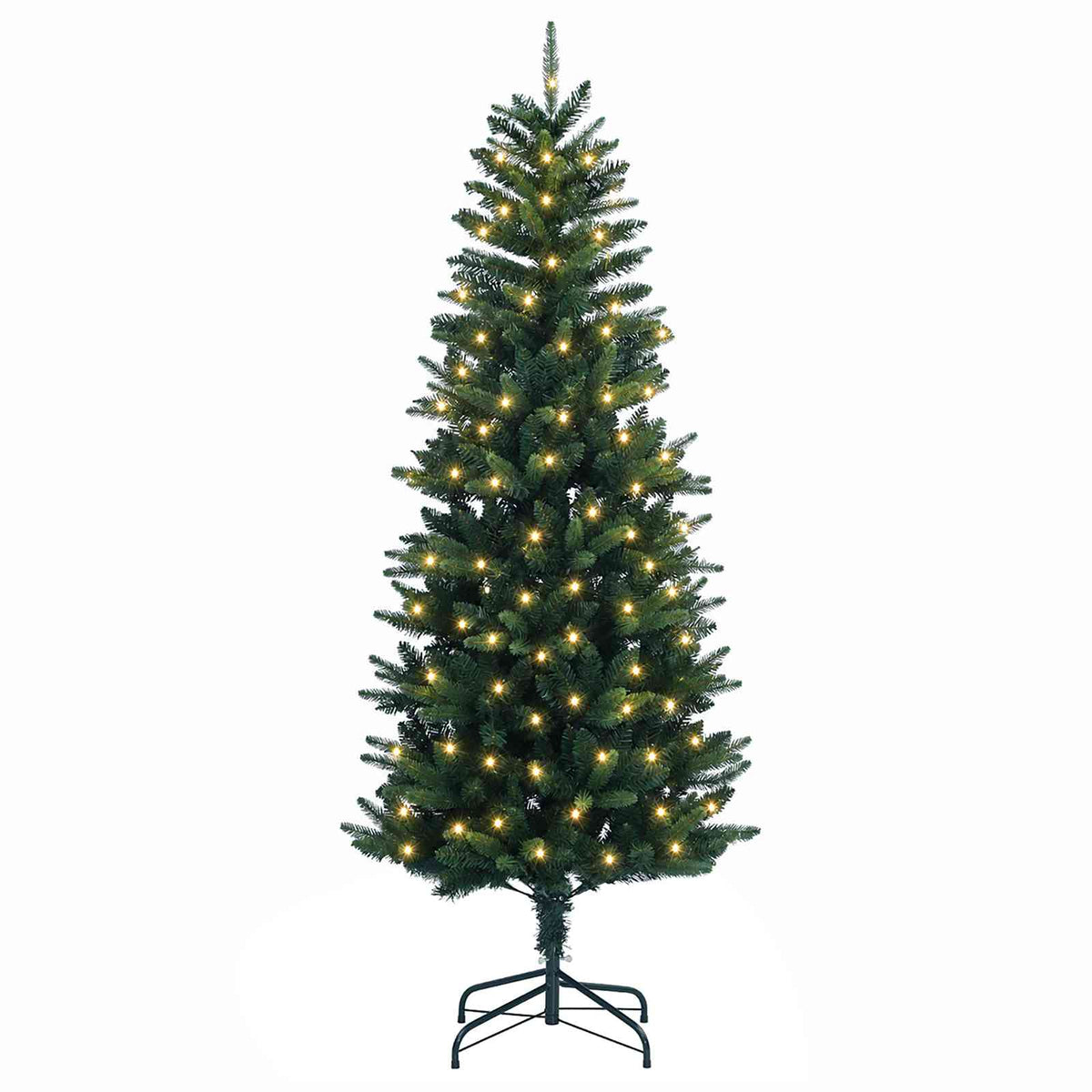 Artificial Christmas Tree with Bauble 300 LEDs Green 180 cm with LEDs