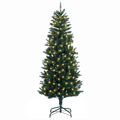 Artificial Christmas Tree with Bauble 300 LEDs Green 180 cm with LEDs