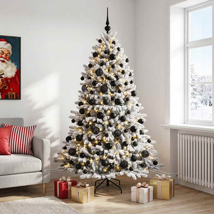 vidaXL Artificial Christmas Tree with Bauble 240 cm 300 LEDs 1