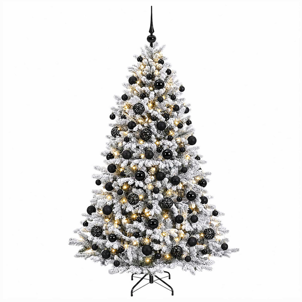 vidaXL Artificial Christmas Tree with Bauble 240 cm 300 LEDs 4