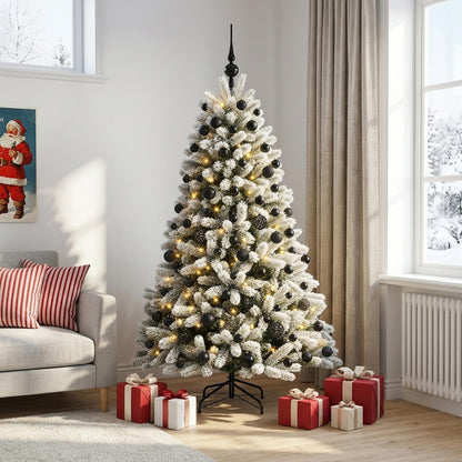 vidaXL Artificial Christmas Tree with Bauble 180 cm 300 LEDs 1