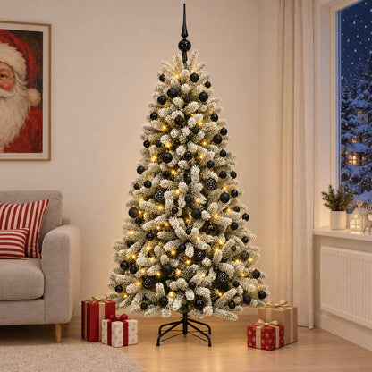 vidaXL Artificial Christmas Tree with Bauble 180 cm 300 LEDs 3