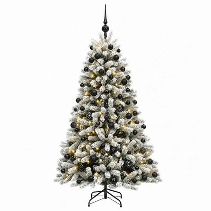 vidaXL Artificial Christmas Tree with Bauble 180 cm 300 LEDs 4