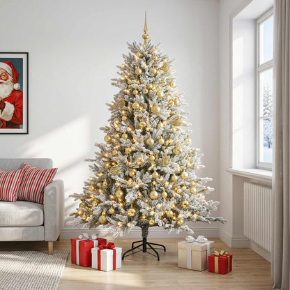 vidaXL Artificial Christmas Tree with Bauble 240 cm 300 LEDs 3