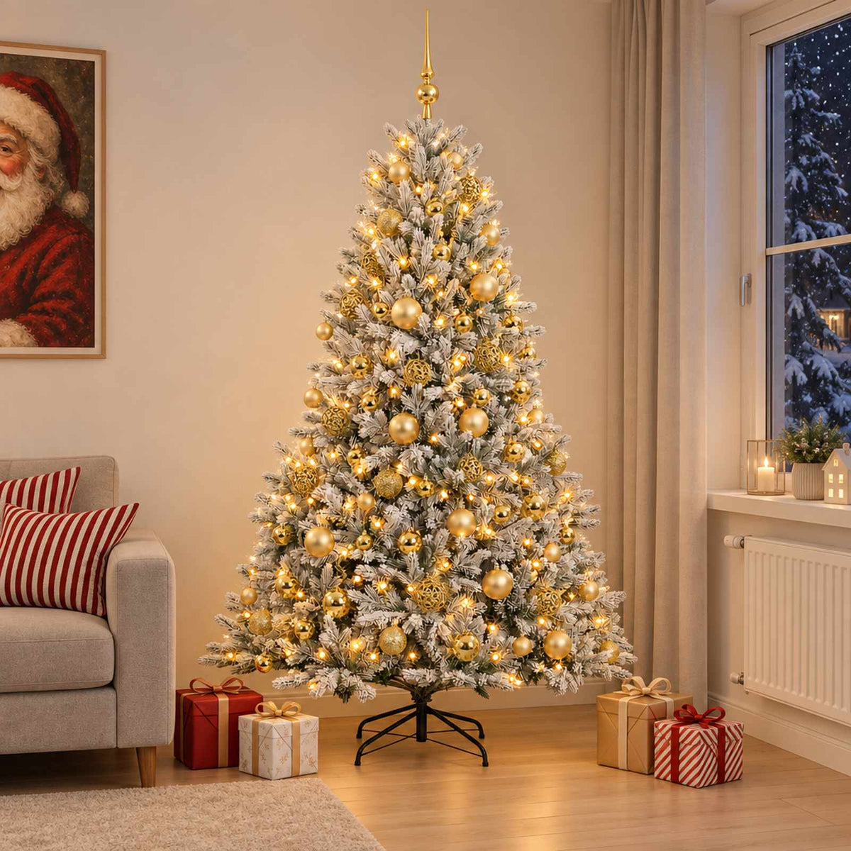 Artificial Christmas Tree Bauble LEDs