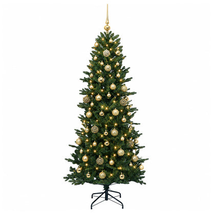 vidaXL Artificial Christmas Tree with Bauble 240 cm 300 LEDs 4
