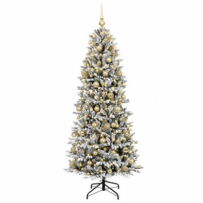 vidaXL Artificial Christmas Tree with Bauble 180 cm 300 LEDs 4