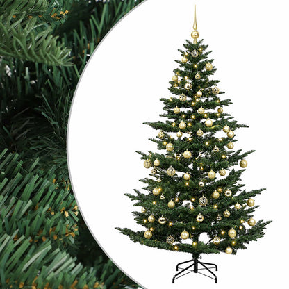 vidaXL Artificial Christmas Tree with Bauble 210 cm 300 LEDs 2