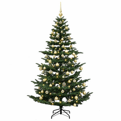 vidaXL Artificial Christmas Tree with Bauble 240 cm 300 LEDs 4