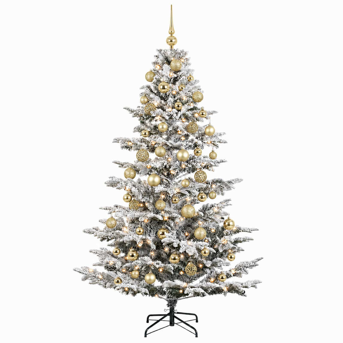 vidaXL Artificial Christmas Tree with Bauble 240 cm 300 LEDs 4