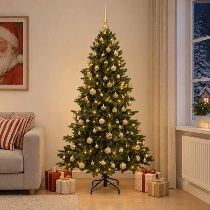 vidaXL Artificial Christmas Tree with Bauble 240 cm 300 LEDs 3