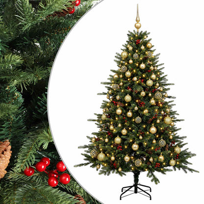 vidaXL Artificial Christmas Tree with Bauble 240 cm 300 LEDs 2