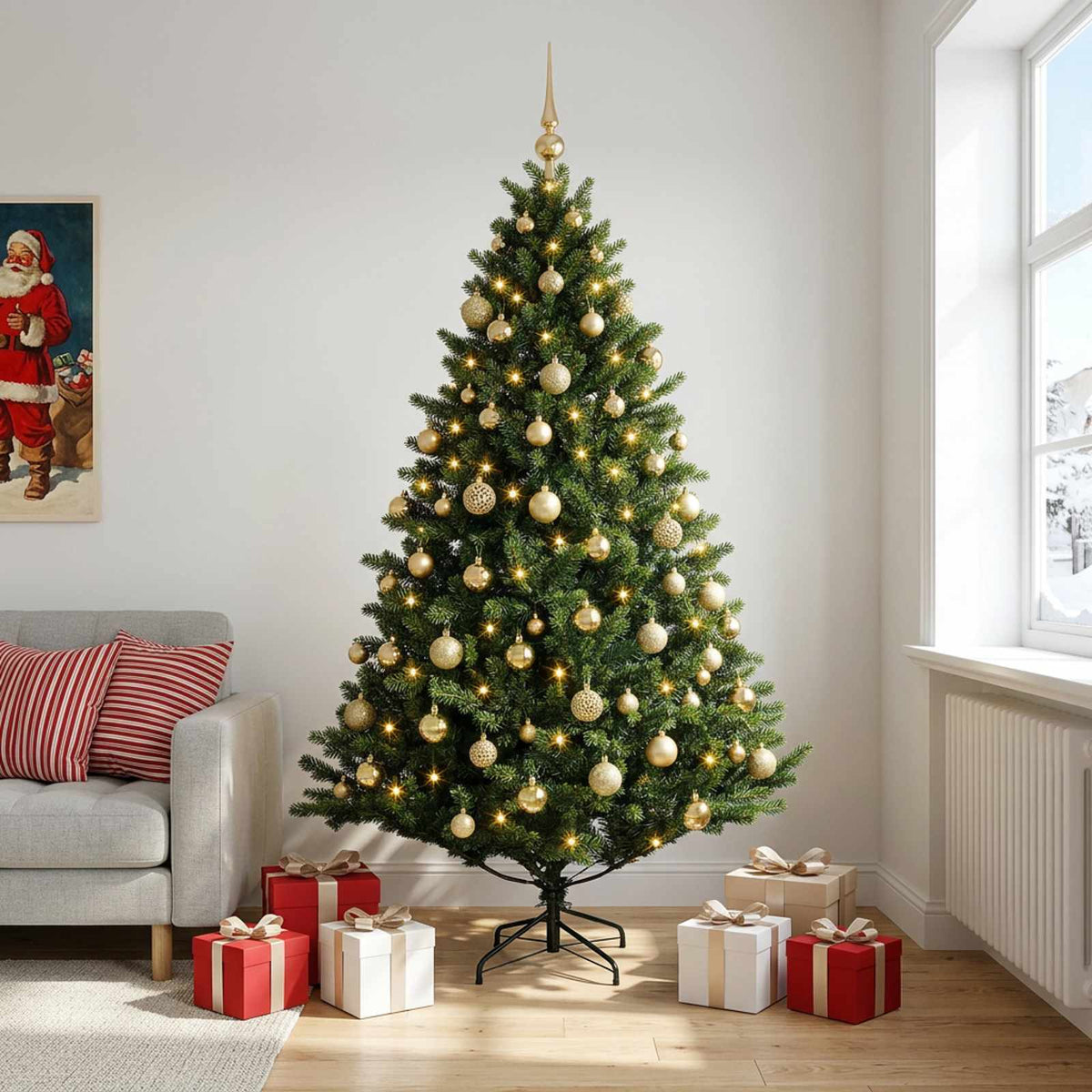 Artificial Christmas Tree Bauble LEDs