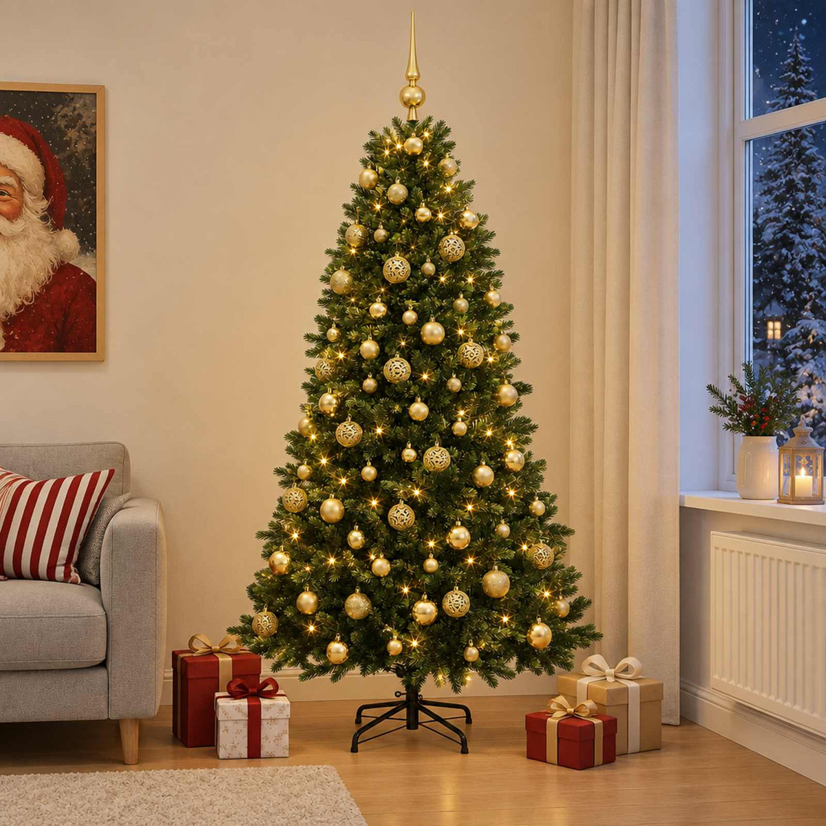 Artificial Christmas Tree Bauble LEDs