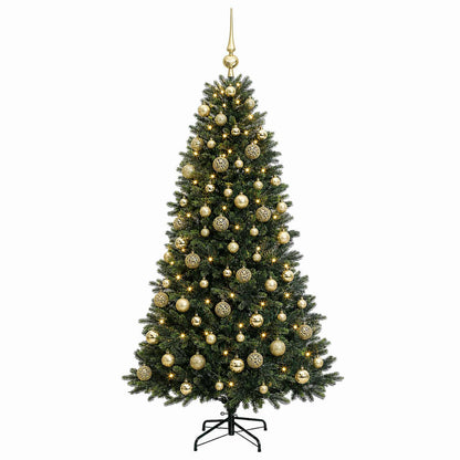 vidaXL Artificial Christmas Tree with Bauble 180 cm 300 LEDs 4