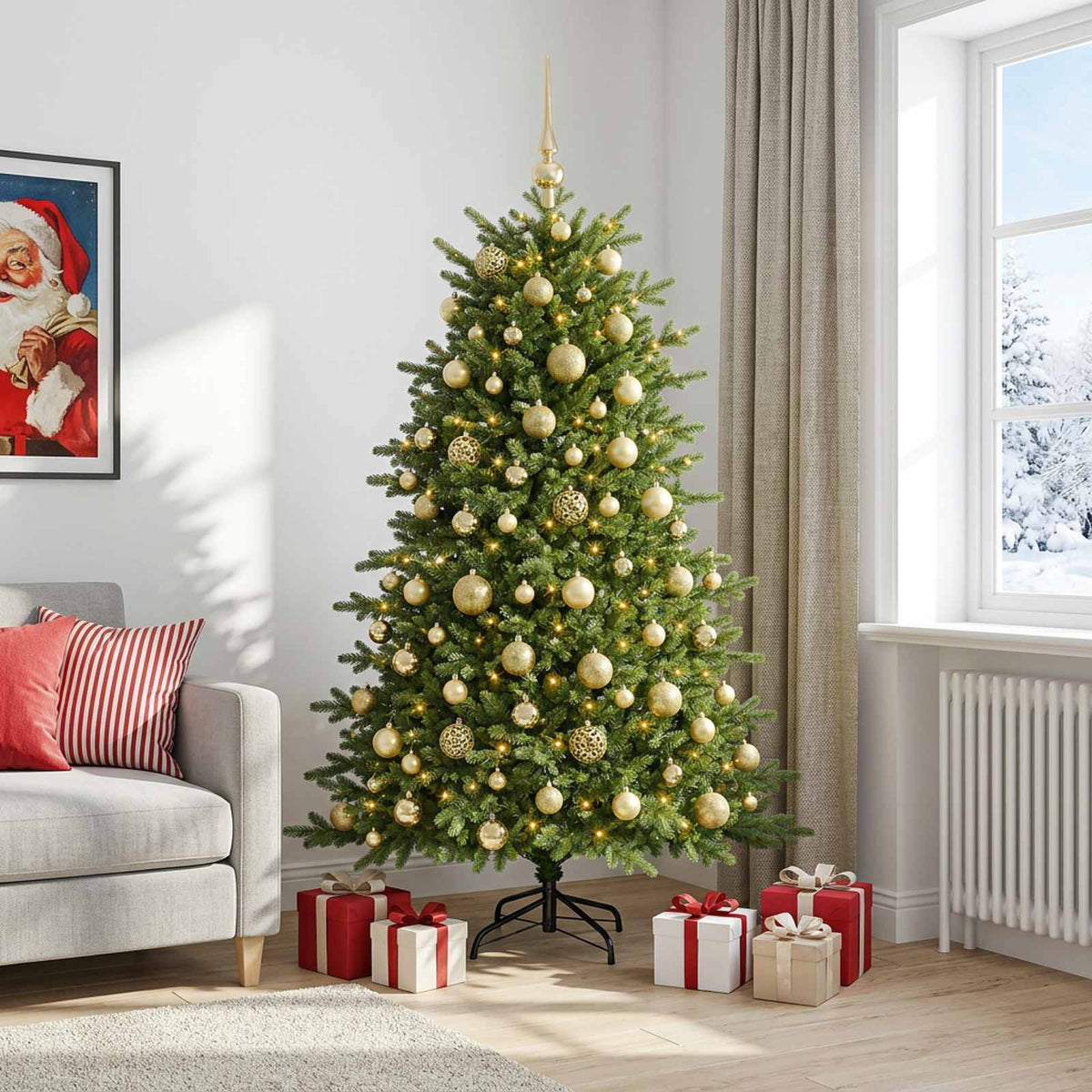 Artificial Christmas Tree Bauble LEDs