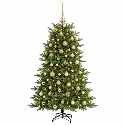 vidaXL Artificial Christmas Tree with Bauble 180 cm 300 LEDs 4