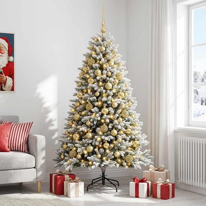 vidaXL Artificial Christmas Tree with Bauble 240 cm 300 LEDs 3