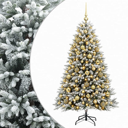 vidaXL Artificial Christmas Tree with Bauble 240 cm 300 LEDs 2