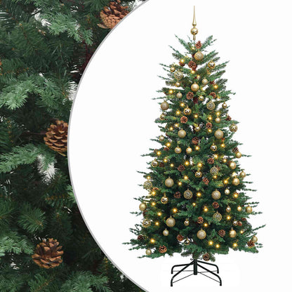 vidaXL Artificial Christmas Tree with Bauble 240 cm 300 LEDs 2