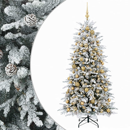 vidaXL Artificial Christmas Tree with Bauble 180 cm 300 LEDs 2