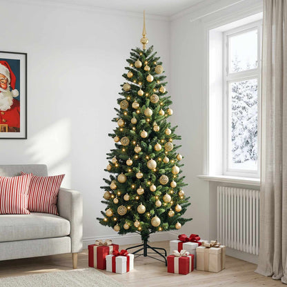 vidaXL Artificial Christmas Tree with Bauble 240 cm 300 LEDs 3