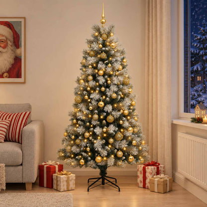 Artificial Hinged Christmas Tree Baubles LEDs