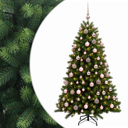 vidaXL Artificial Christmas Tree with Bauble 210 cm 300 LEDs 2