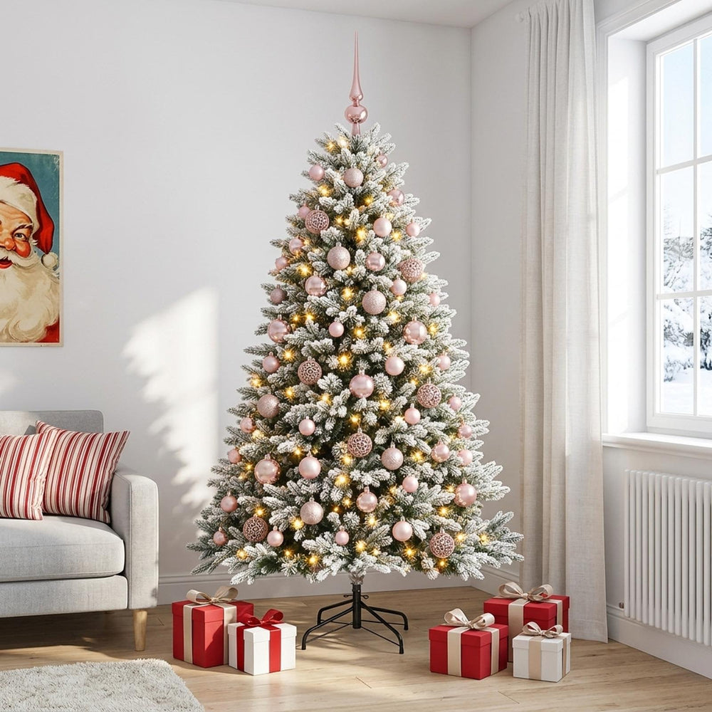vidaXL Artificial Christmas Tree with Bauble 180 cm 300 LEDs