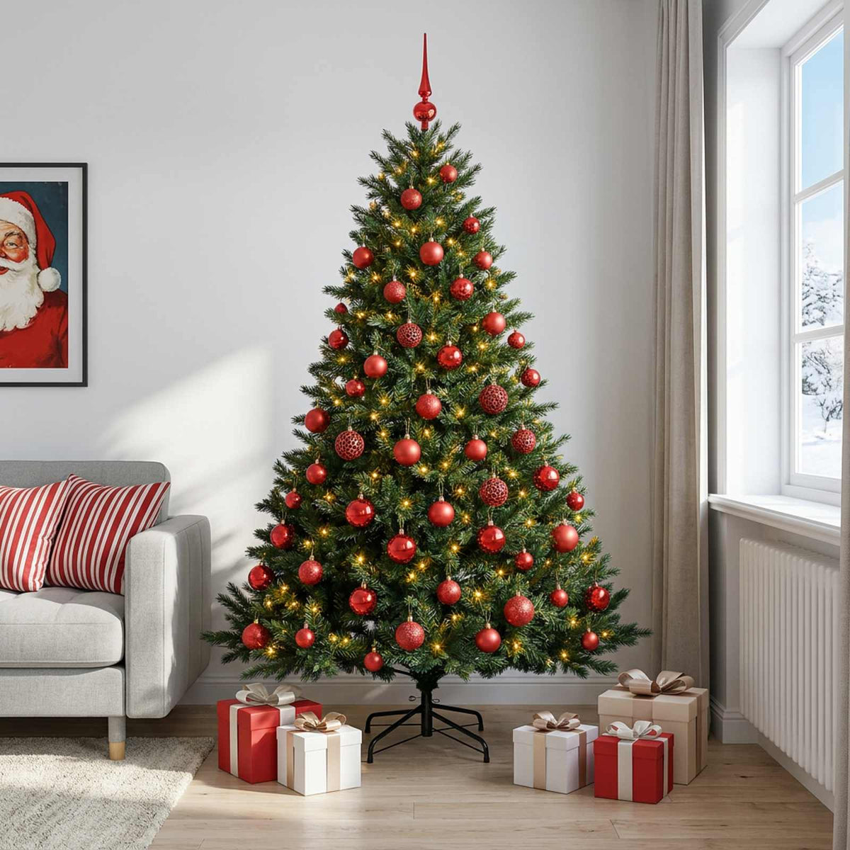 Artificial Christmas Tree Bauble LEDs