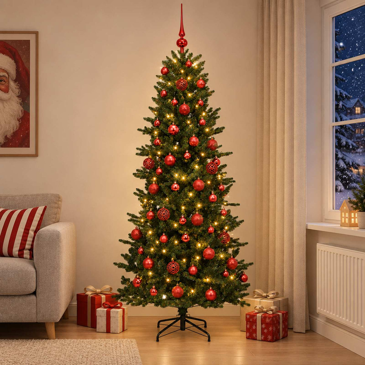 Artificial Christmas Tree Bauble LEDs