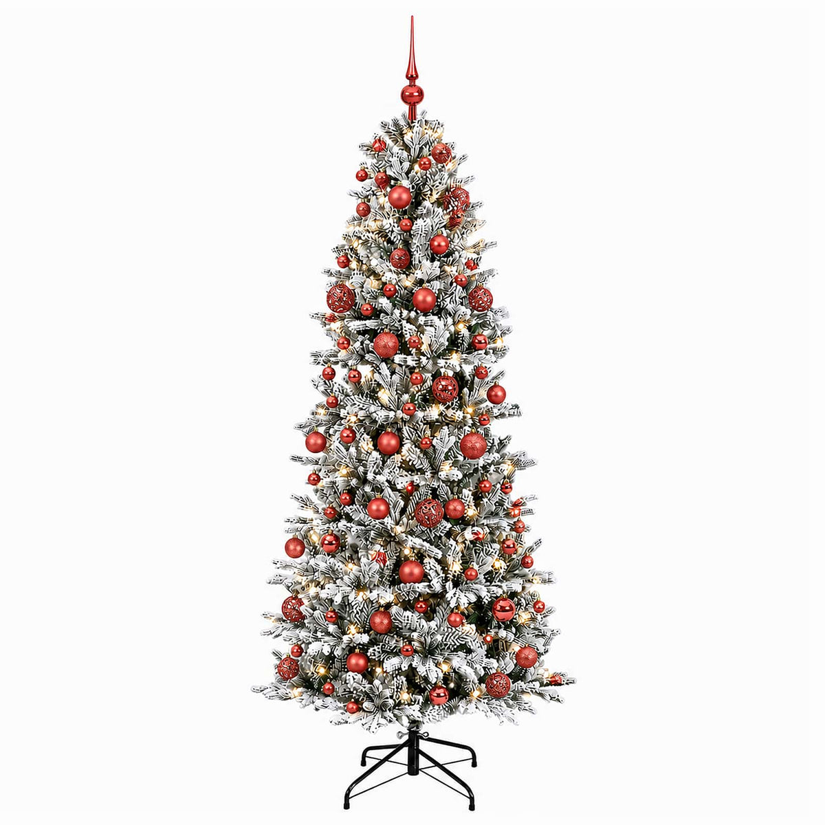 vidaXL Artificial Christmas Tree with Bauble 180 cm 300 LEDs 4