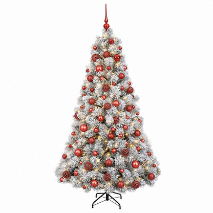 vidaXL Artificial Christmas Tree with Bauble 180 cm 300 LEDs 4