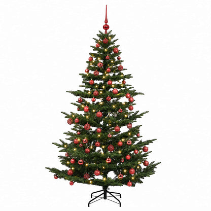 vidaXL Artificial Christmas Tree with Bauble 240 cm 300 LEDs 4