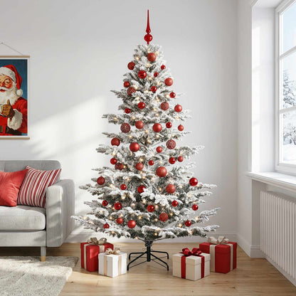 vidaXL Artificial Christmas Tree with Bauble 180 cm 300 LEDs 1