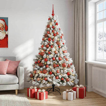 vidaXL Artificial Christmas Tree with Bauble 180 cm 300 LEDs 1