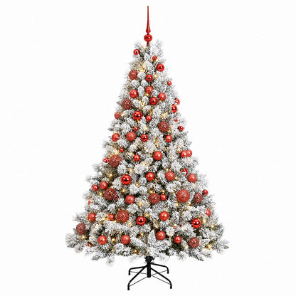 vidaXL Artificial Christmas Tree with Bauble 180 cm 300 LEDs 4