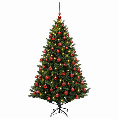 vidaXL Artificial Christmas Tree with Bauble 180 cm 300 LEDs 4