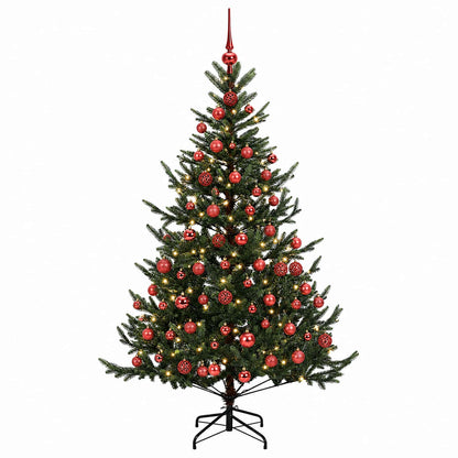 vidaXL Artificial Christmas Tree with Bauble 180 cm 300 LEDs 4