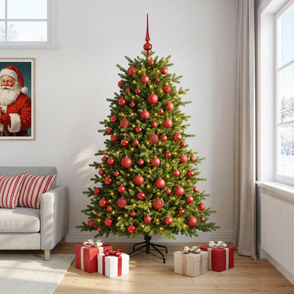 vidaXL Artificial Christmas Tree with Bauble 180 cm 300 LEDs 3