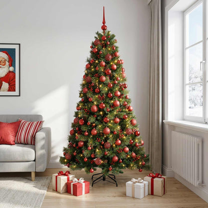 vidaXL Artificial Christmas Tree with Bauble 180 cm 300 LEDs 3