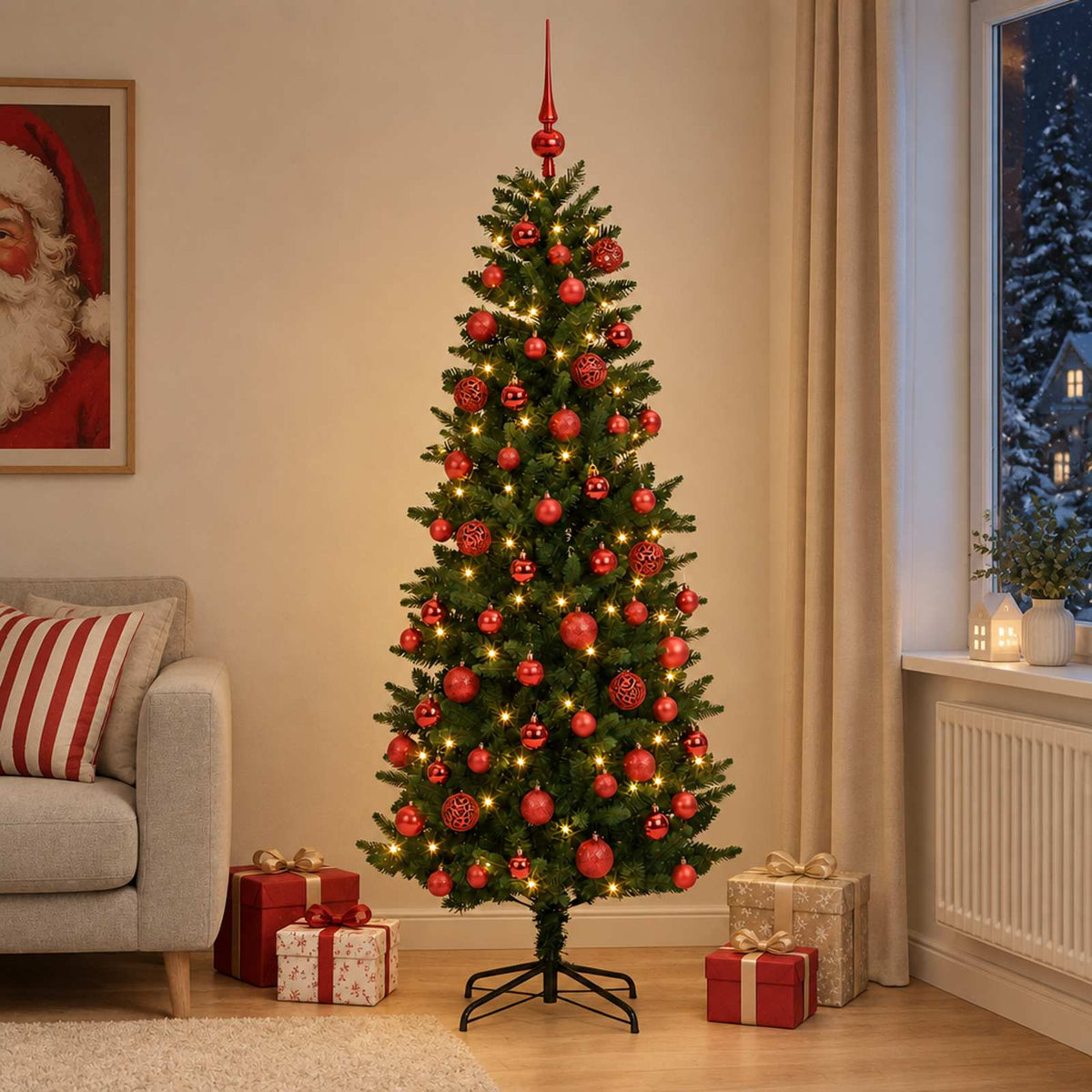 Artificial Christmas Tree Bauble LEDs