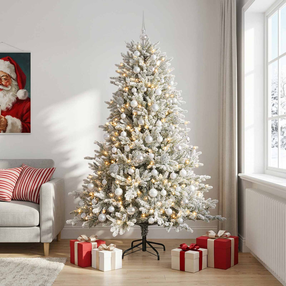 vidaXL Artificial Christmas Tree with Bauble 240 cm 300 LEDs