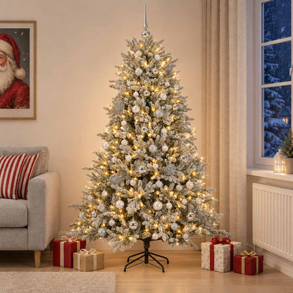 vidaXL Artificial Christmas Tree with Bauble 240 cm 300 LEDs 3
