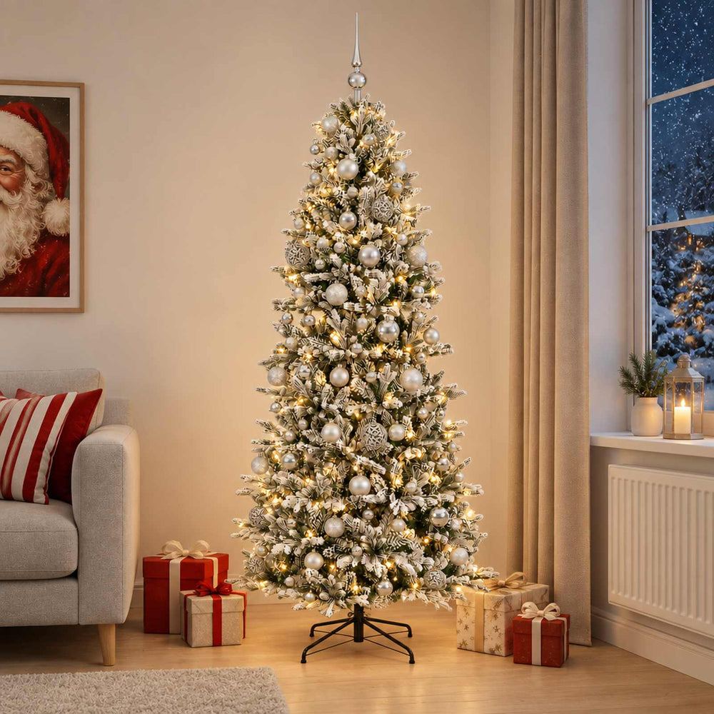 vidaXL Artificial Christmas Tree with Bauble 180 cm 300 LEDs