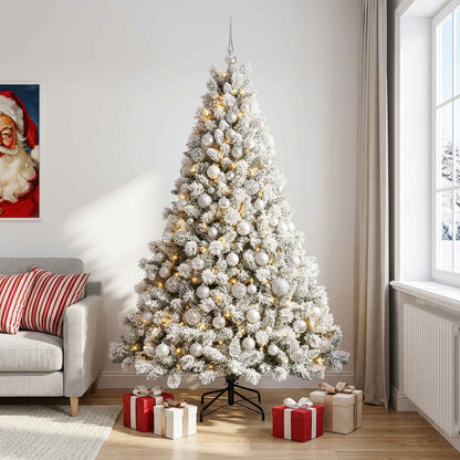vidaXL Artificial Christmas Tree with Bauble 180 cm 300 LEDs 3